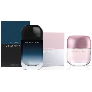 PACK ALEJANDRO SANZ A MI ACORDE FOR MEN EDT 100 ML @ + ALEJANDRO SANZ A MI ACORDE WOMAN EDT 80 ML TESTER # (caja generica)