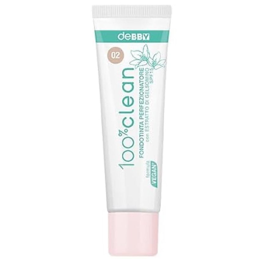 DEBORAH MILANO 100% CLEAN FONDOTINTA 02 BEIGE 30 ML REGULAR