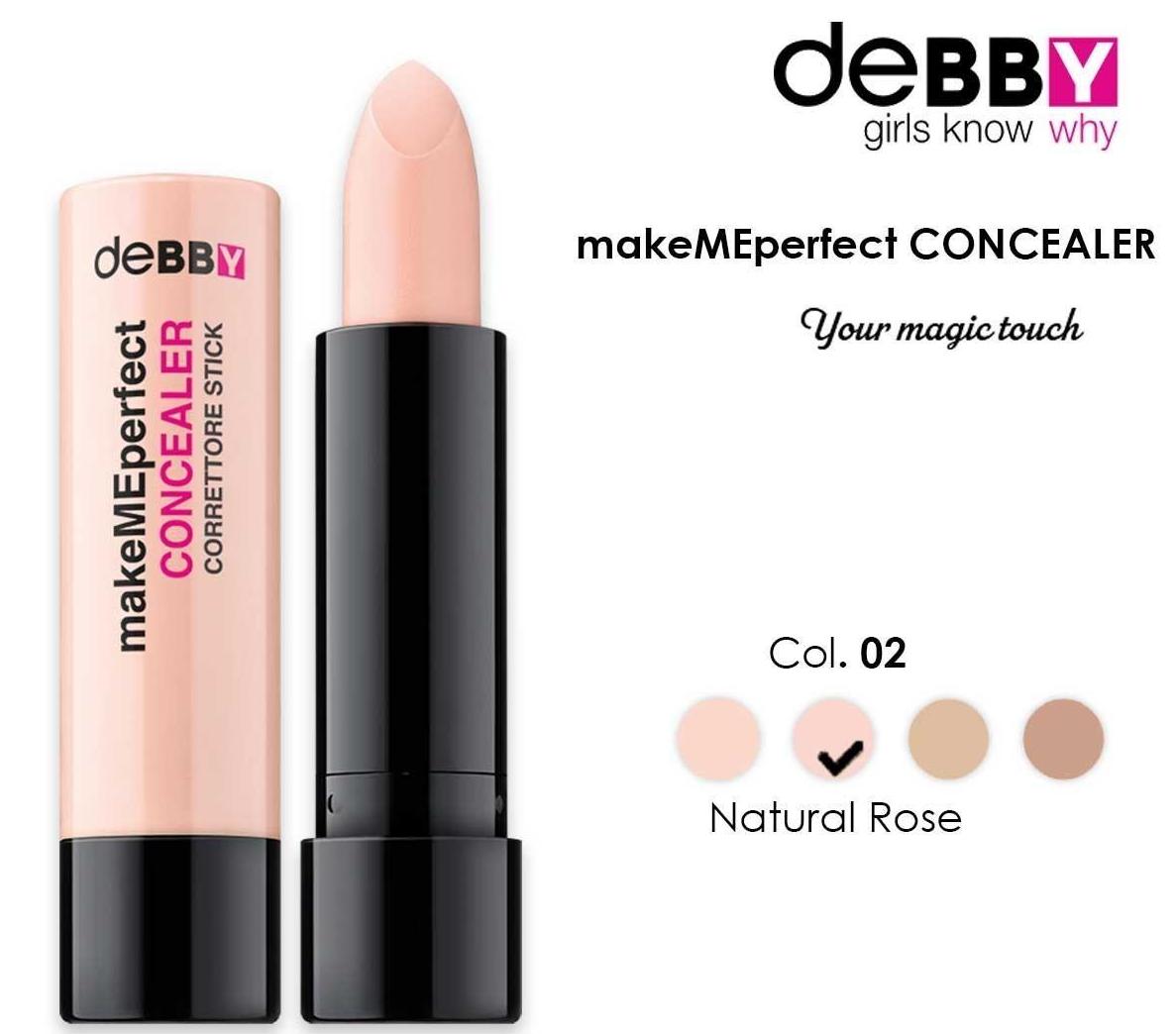 DEBORAH MILANO DEBBY MAKE ME PERFECT CONCEALER CORRECTOR STICK 02 NATURAL ROSE REGULAR