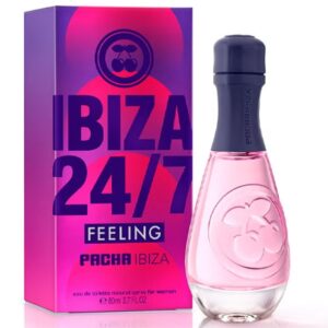 PACHA 24/7 FEELING WOMAN EDT 80 ML (Sin caja, 80% del contenido) TESTER # (CAJA GENERICA)