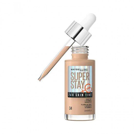MAYBELLINE SUPER STAY 24H SKIN TINT + VITAMINA C 34 30 ML