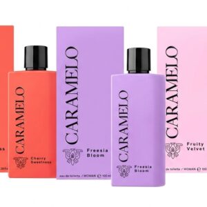 PACK 3x1 WOMAN: CARAMELO FREESIA BLOOM EDT 100 ML TESTER # (CAJA GENERICA) + FRUITY VELVET EDT 100 ML TESTER # (CAJA GENERICA) + CHERRY SWEETNESS EDT 100 ML