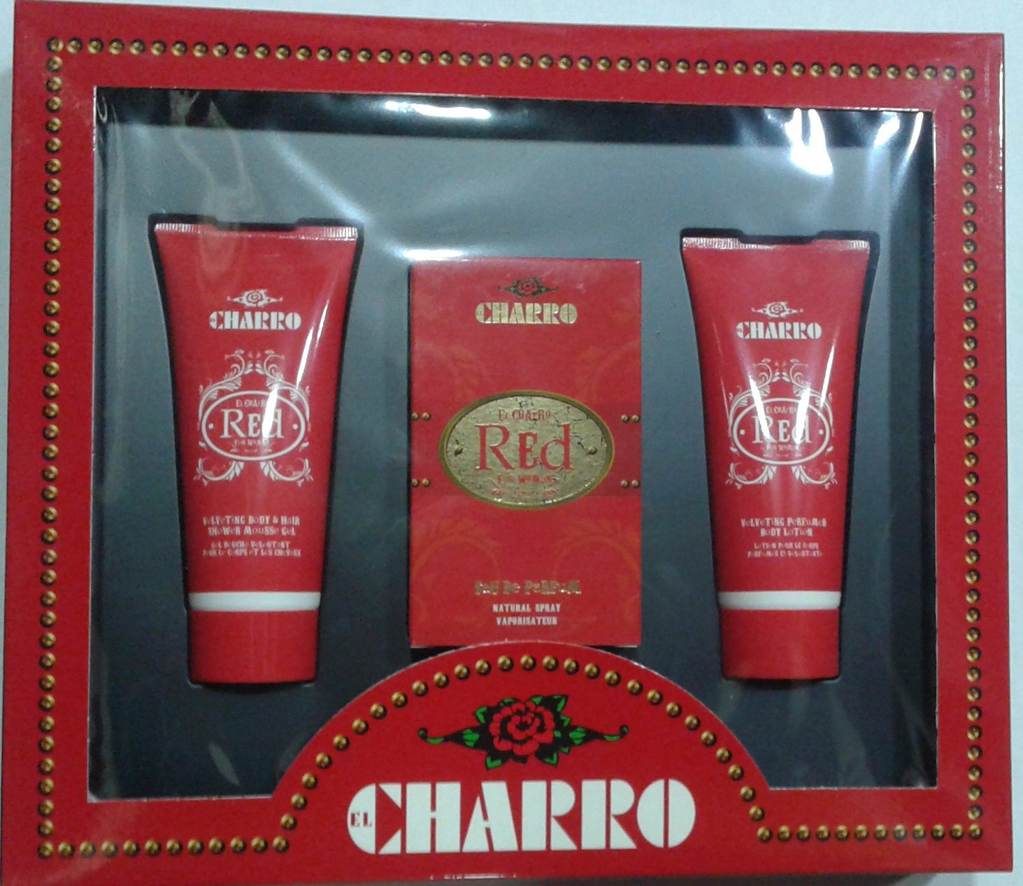 SET CHARRO RED EDP 30ML + GEL DE DUCHA 100 ML + BODY LOTION 100 ML REGULAR