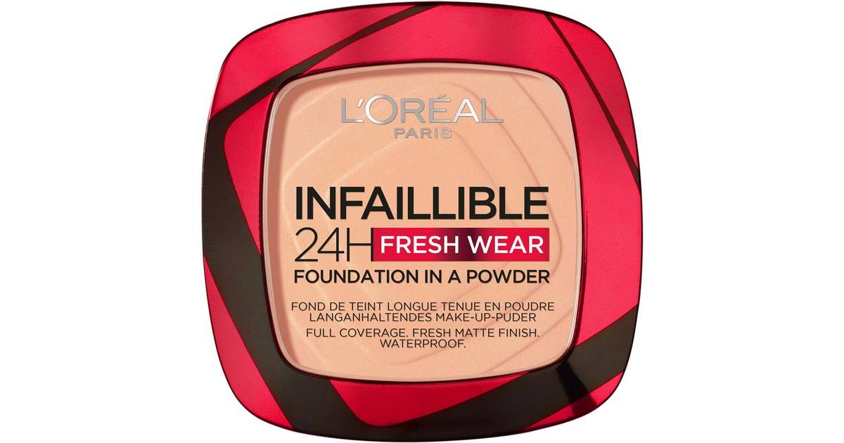 LOREAL INFAILLIBLE 24H FRESH WEAR FOUNDATION IN A POWDER 245 GOLDEN HONEY 9 GRAMOS