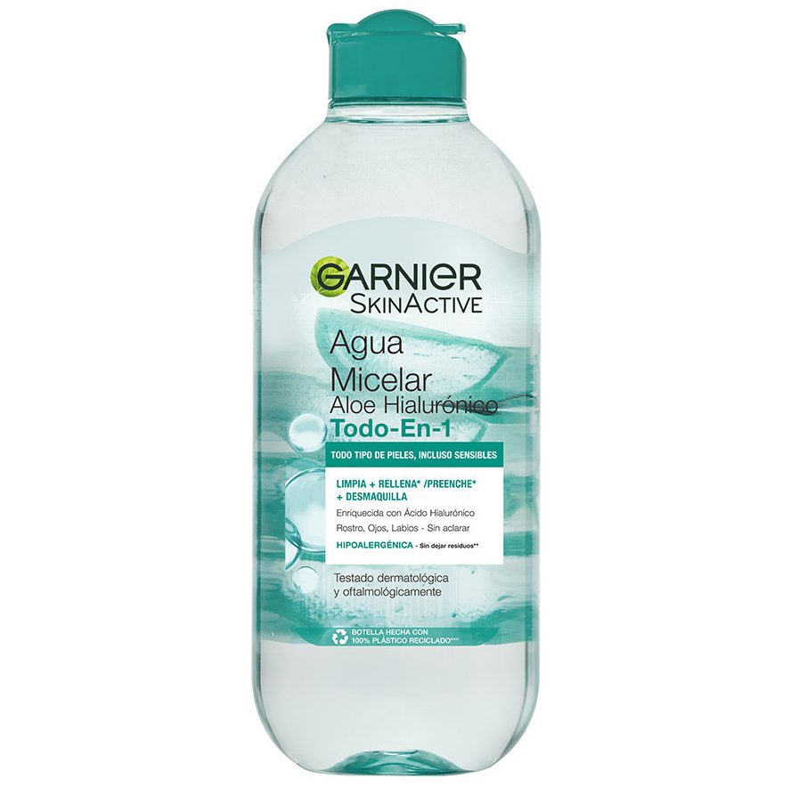 GARNIER AGUA MICELAR ALOE HIALURONICO TODO EN 1 400 ML