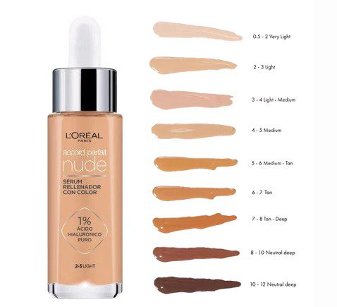 LOREAL ACCORD PARFAIT NUDE 2-3 LIGHT TAN 30 ML REGULAR