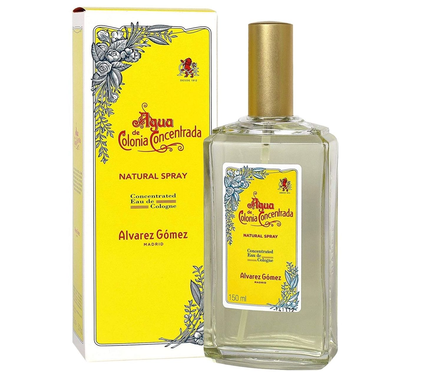 AGUA DE COLONIA CONCENTRADA ÁLVAREZ GÓMEZ 150 ML TESTER # (CAJA GENERICA)