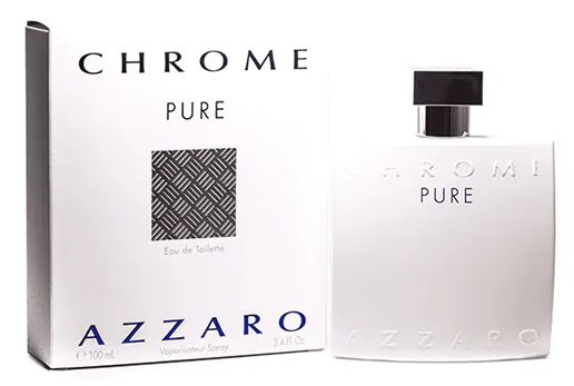 AZZARO CHROME PURE MEN EDT 100ML (Sin caja) TESTER # (CAJA GENERICA)