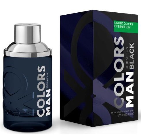 BENETTON COLORS MAN BLACK EDT 100 ML TESTER # (CAJA GENERICA)