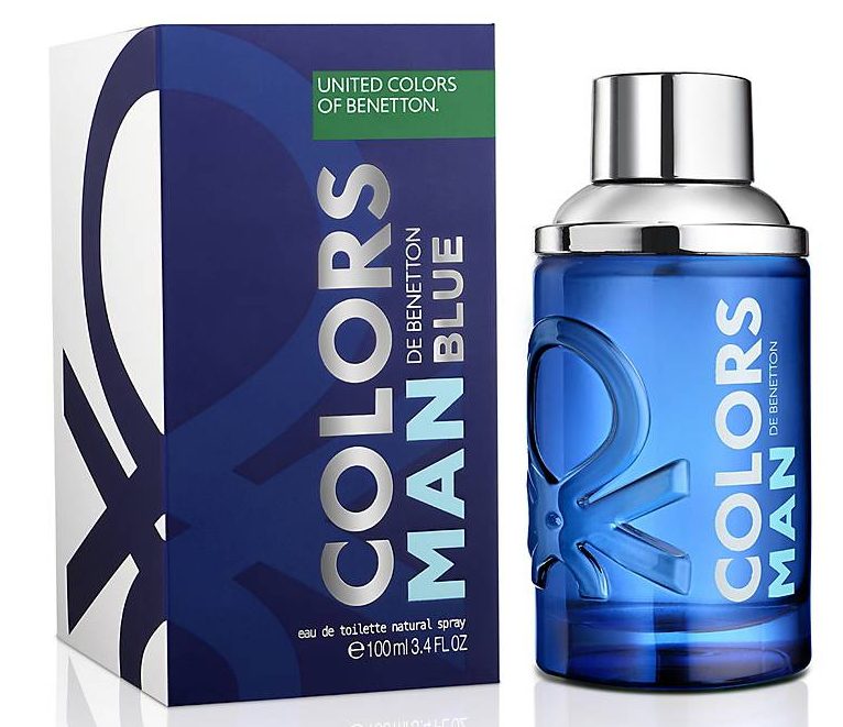 BENETTON COLORS MAN BLUE EDT 100 ML TESTER # (CAJA GENERICA)