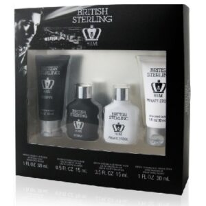 SET BRITISH STERLING RESERVE HIM EDT 15 ML + PRIVATE STOCK 15 ML + DOS AFTER SHAVE BALSAMO 30 ML CADA UNO REGULAR
