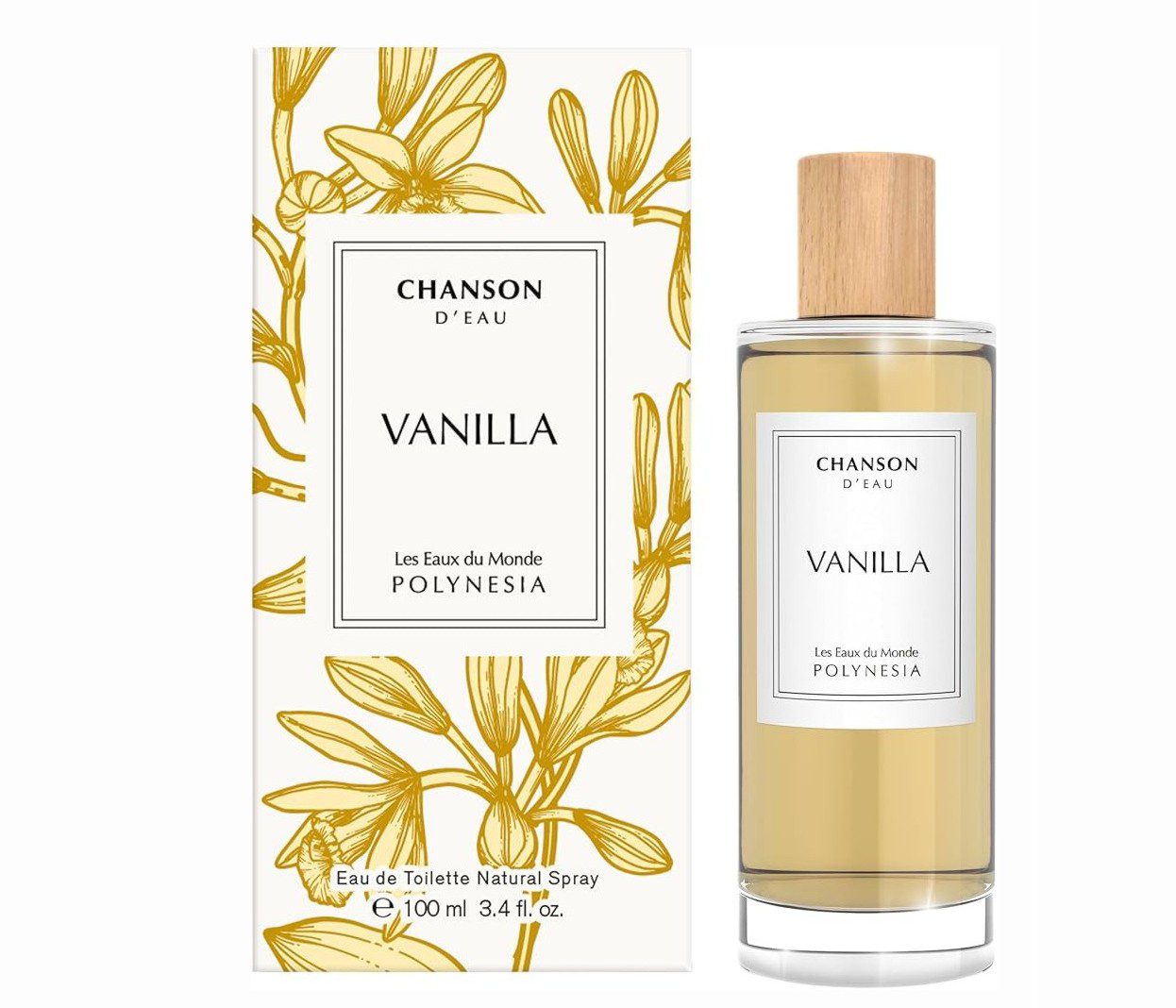 CHANSON D´EAU AROMAS VANILLA POLYNESIA EDT 100 ML TESTER # (CAJA GENERICA)