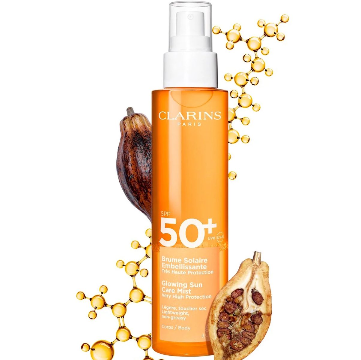 CLARINS SUN BRUME SOLAIRE GLOWING MIST SPF 50 150 ML