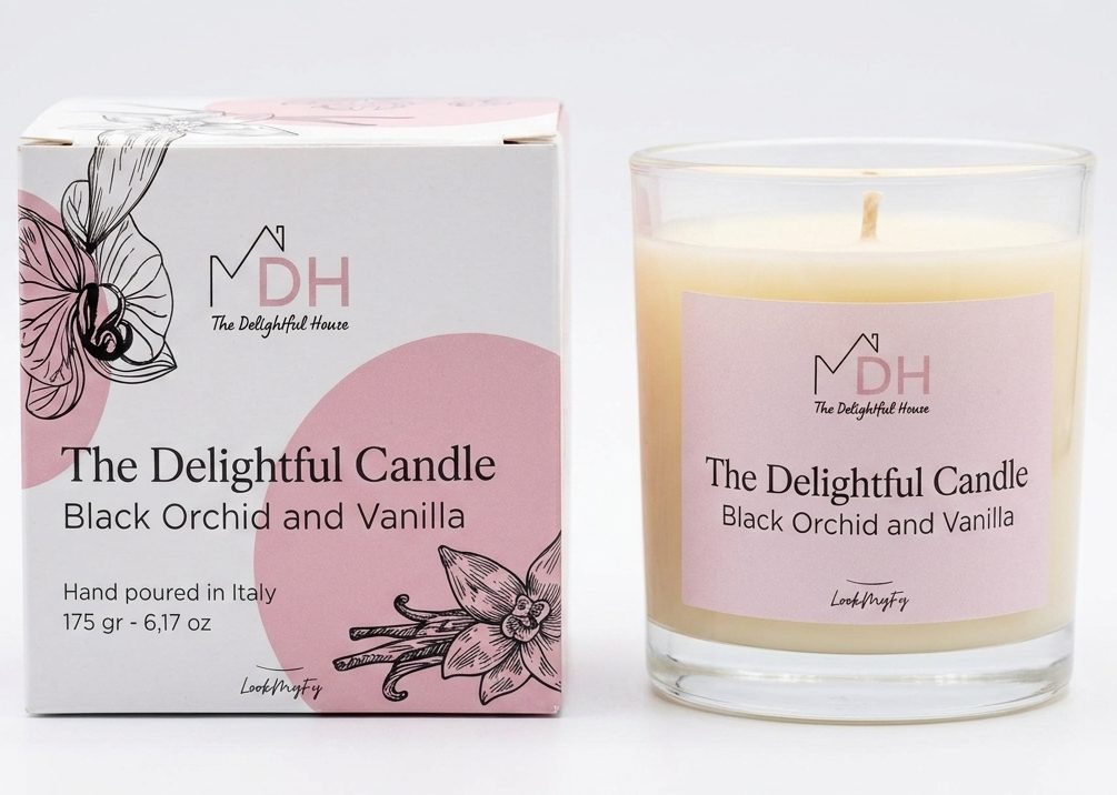 VELA THE DELIGHTFUL CANDLE ORCHID AND VANILLA 175 GRAMOS REGULAR
