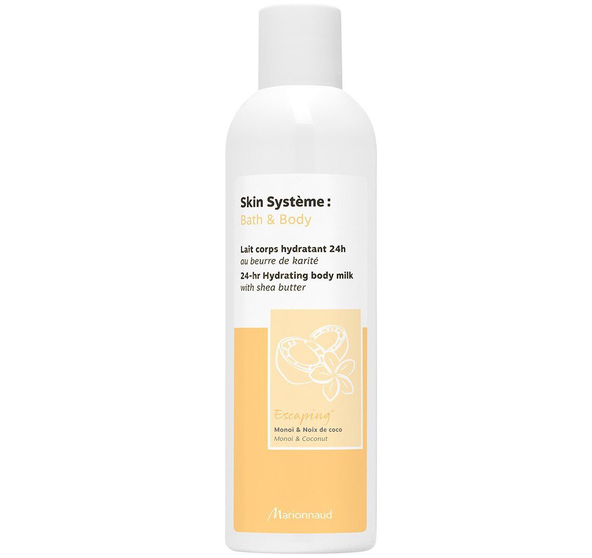 MARIONNAUD SKIN SYSTEME BATH & BODY LECHE CORPORAL HIDRATANTE 24 HORAS ESCAPING MONOI Y COCO 250 ML REGULAR