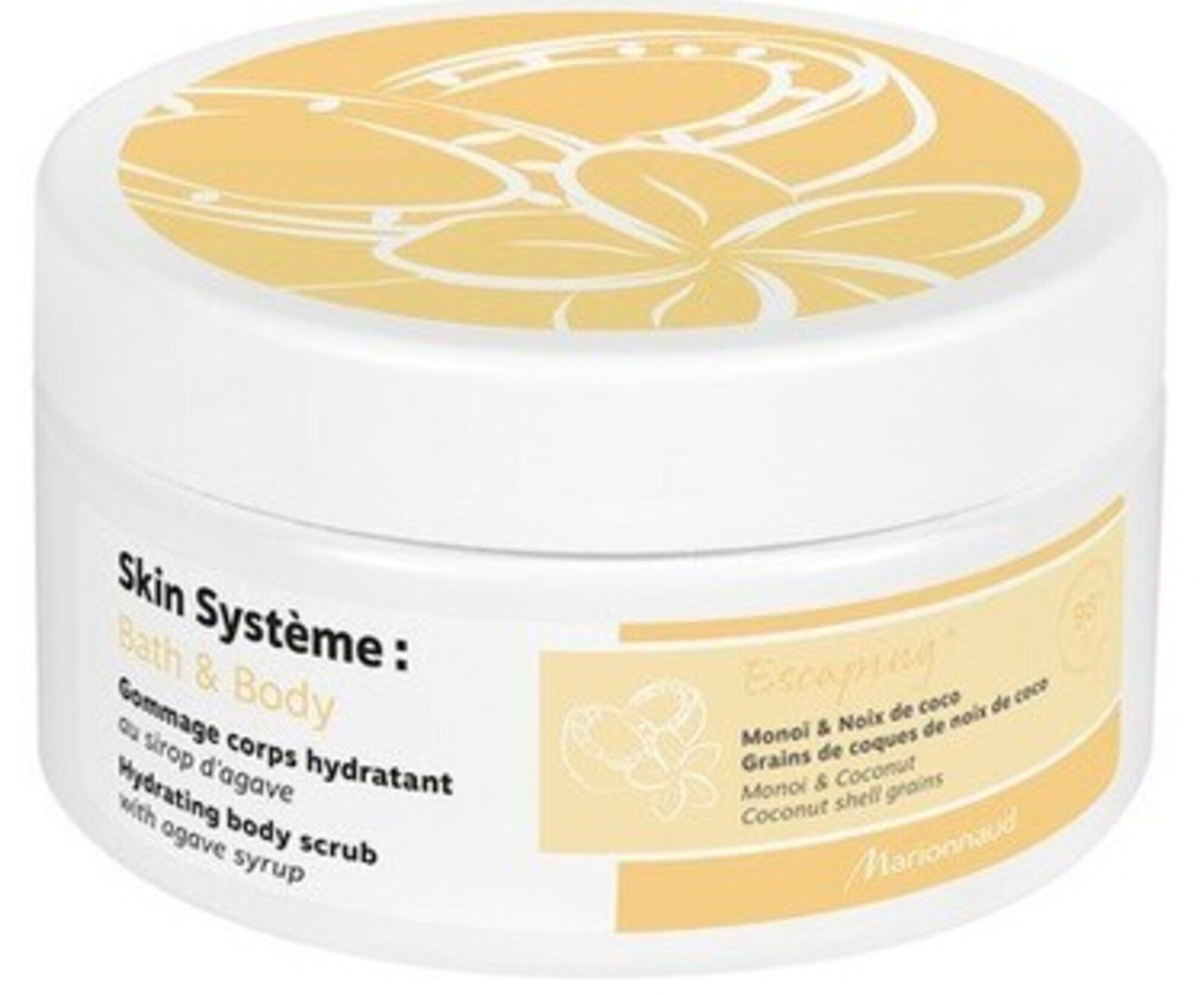 MARIONNAUD SKIN SYSTEME BATH & BODY GOMMAGE CORPS HIDRATANT (EXFOLIANTE CORPORAL HIDRATANTE) ESCAPING MONOI Y COCO 220 ML REGULAR