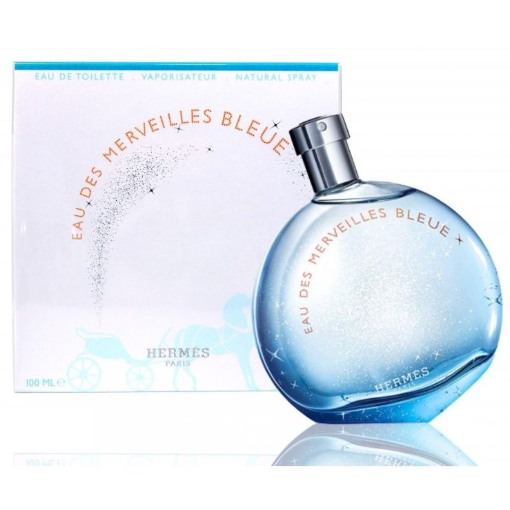 HERMES EAU DES MERVEILLES BLEUE WOMAN EDT 100ML TESTER # (CAJA GENERICA)