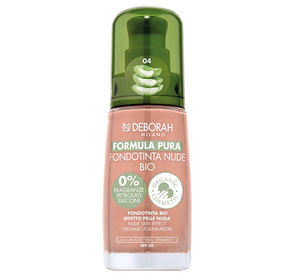 DEBORAH MILANO FORMULA PURA FONDOTINTA NUDE BIO 04 AMBER 30 ML REGULAR