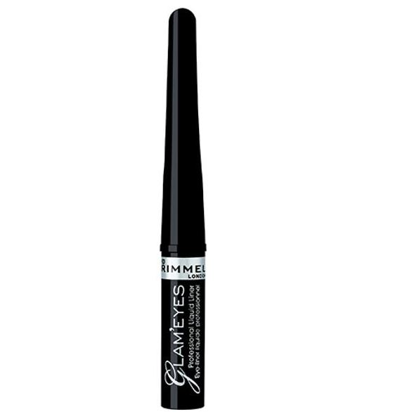 RIMMEL GLAM EYES PROFESSIONAL LIQUID LINER 001 BLACK GLAMOUR REGULAR