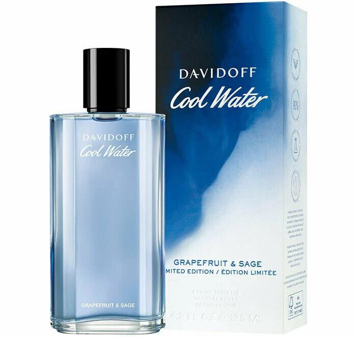 COOL WATER MAN GRAPEFRUIT&SAGE EDT 125ML TESTER # (CAJA GENERICA)
