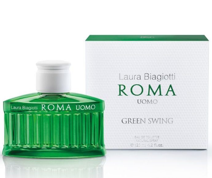 LAURA BIAGIOTTI ROMA UOMO GREEN SWING EDT 125 ML TESTER # (CAJA GENERICA)
