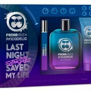 SET PACHA PSICODELIC LAST NIGHT SAVED MY LIFE MAN EDT 100 ML + AFTER SHAVE 75 Ml + 10 ML REGULAR