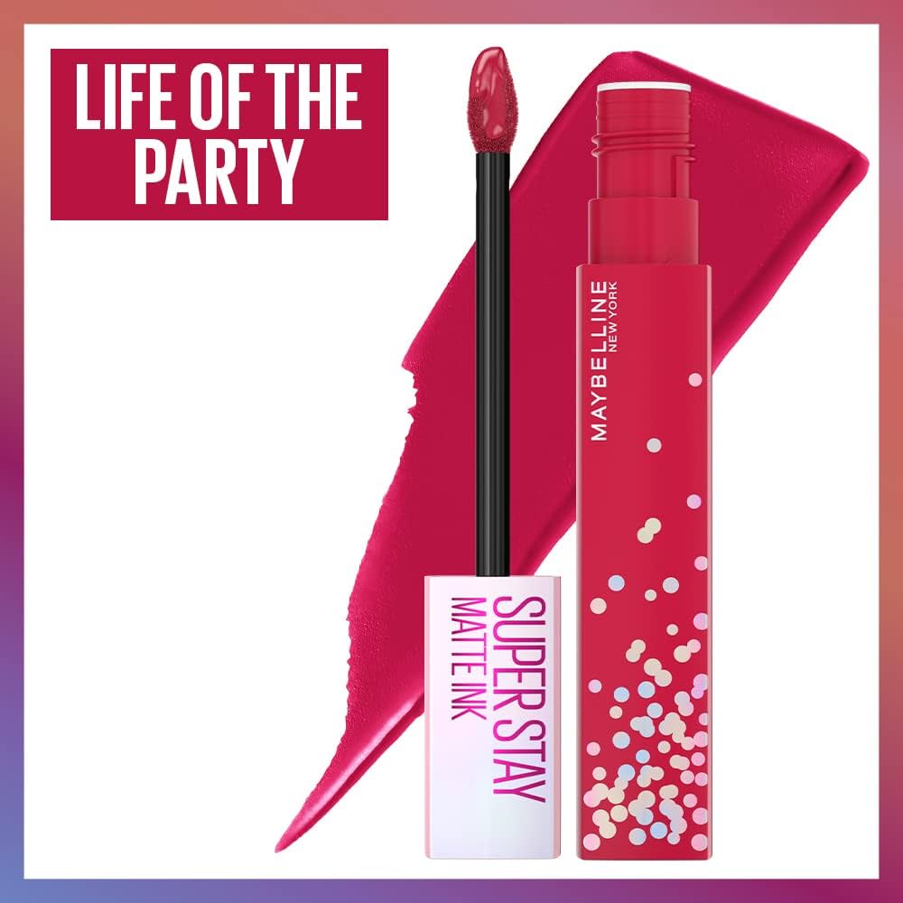 MAYBELLINE SUPER STAY MATTE INK LABIAL LIQUIDO 390 LIFE OF THE PARTY 5 ML