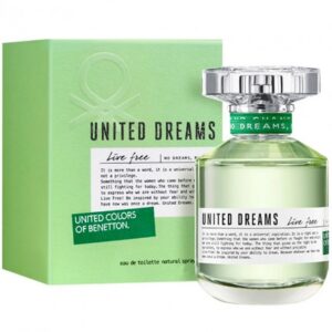 BENETTON LIVE FREE EDT 80 ML TESTER # (CAJA GENERICA)