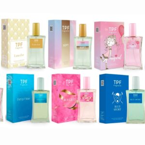 PACK 10 FRAGANCIAS VARIADAS DE LA MARCA TPF EDT 60 ML CADA UNA (600 ML EN TOTAL) TESTER # (CAJA GENERICA)