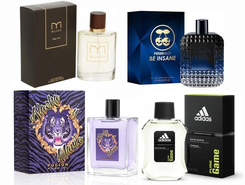 LOTE 3 DE HOMBRE: PACHA IBIZA BE INSANE MEN EDT 100 ML TESTER # (CAJA GENERICA) + MILANO CLASSIC EDT 100 ML TESTER # (CAJA GENERICA) + ADIDAS PURE GAME EDT 100 ML TESTER # (CAJA GENERICA) + ALASKA Y MARIO POCION PARA EL 100 ML