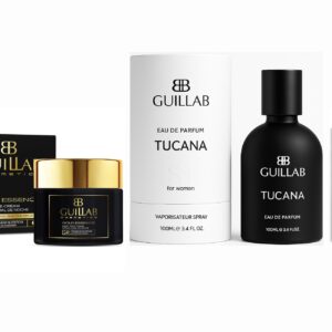 PACK ESPECIAL REGALAR: BARRA DE LABIOS CHANEL ROUGE ALLURE VELVET Nº 46 3,5g REGULAR + GUILLAB TUCANA EDP 100 ML REGULAR + GUILLAB GOLD ESSENCE NIGHT 50 ML REGULAR
