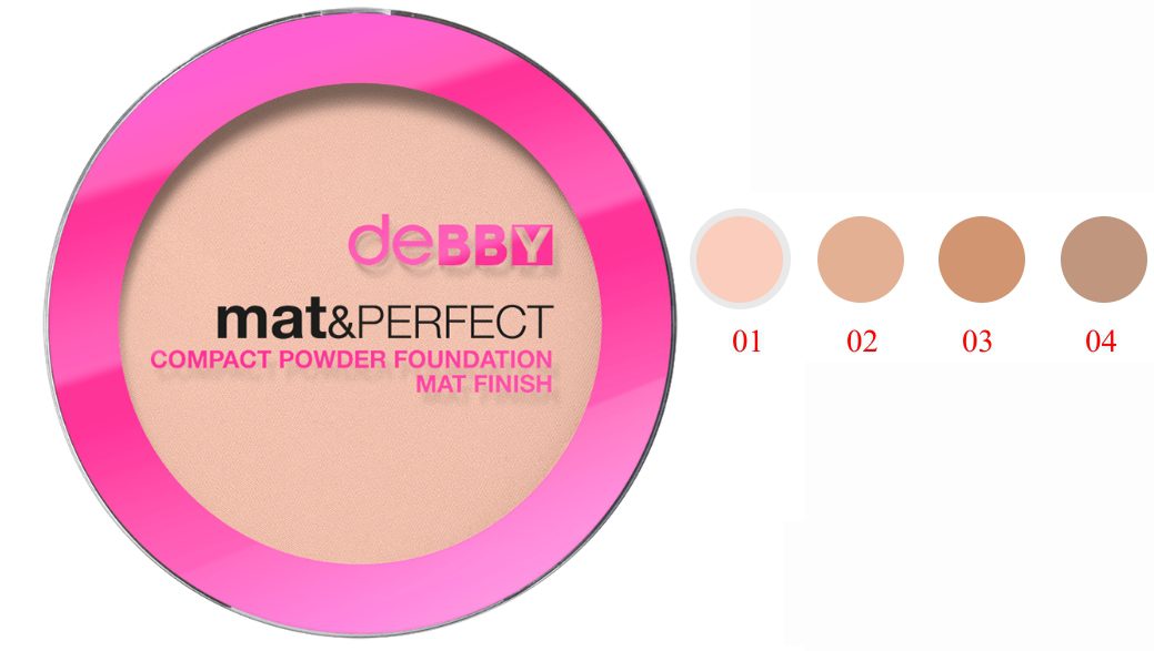 DEBORAH MILANO DEBBY MAT & PERFECT COMPACT POWDER FOUNDATION MAT FINISH 04 9 GRAMOS REGULAR