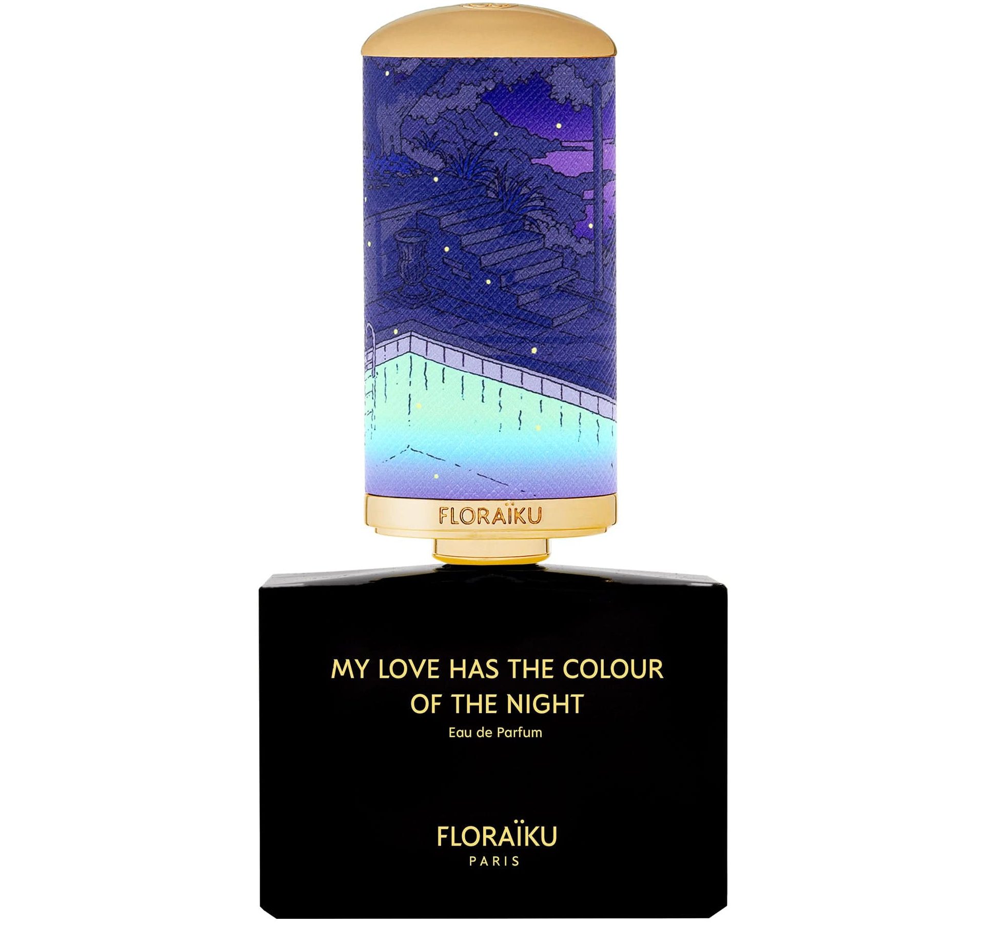 FLORAIKU MY LOVE HAS THE COLOR OF THE NIGHT EDP 50 ML TESTER # (CAJA GENERICA)