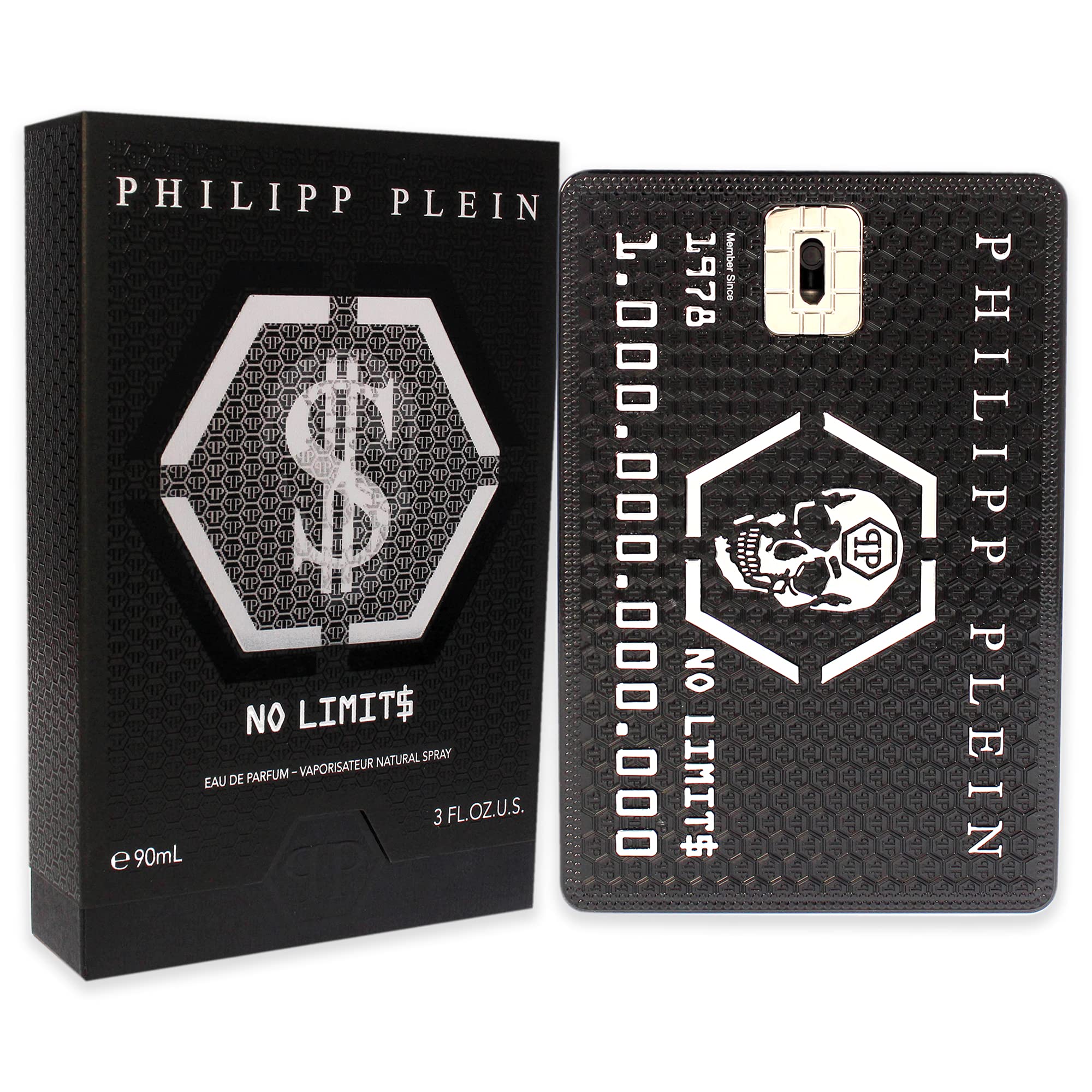 PHILIPP PLEIN NO LIMITS EDP 90 ML TESTER # (CAJA GENERICA) - 95% DEL CONTENIDO