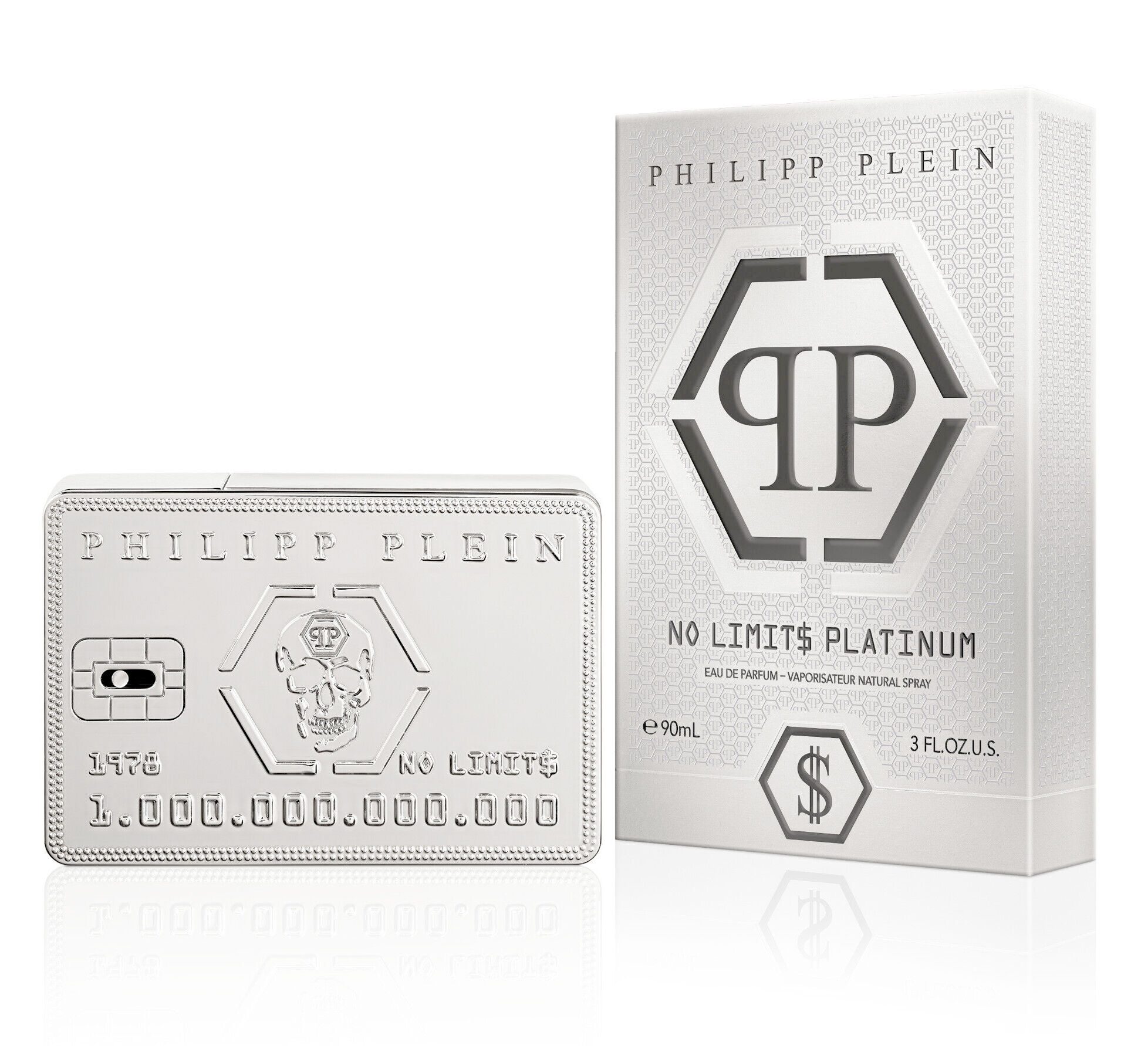 PHILIPP PLEIN NO LIMITS PLATINUM EDP 90 ML TESTER # (CAJA GENERICA)