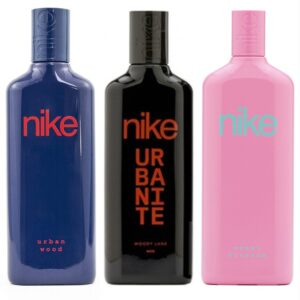 PACK 3x1: NIKE URBAN WOOD EDT 75 ML TESTER # (CAJA GENERICA) + NIKE URBANITE WOODY LANE EDT 75 ML TESTER # (CAJA GENERICA) + NIKE SWEET BLOSSOM 75 ML (Sin caja)