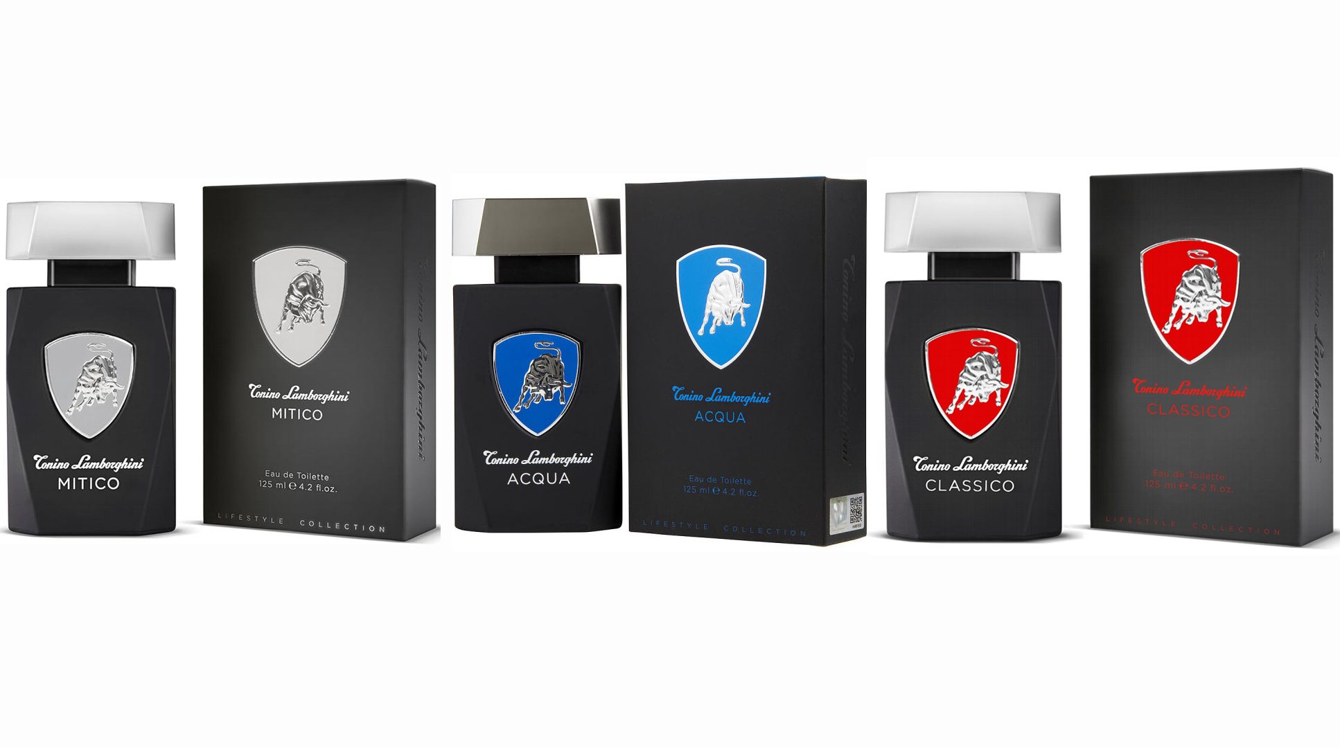 3x1 LAMBORGHINI: ACQUA EDT 125 ML TESTER # (CAJA GENERICA) + CLASSICO EDT 125 ML TESTER # (CAJA GENERICA) + MITICO EDT 125 ML