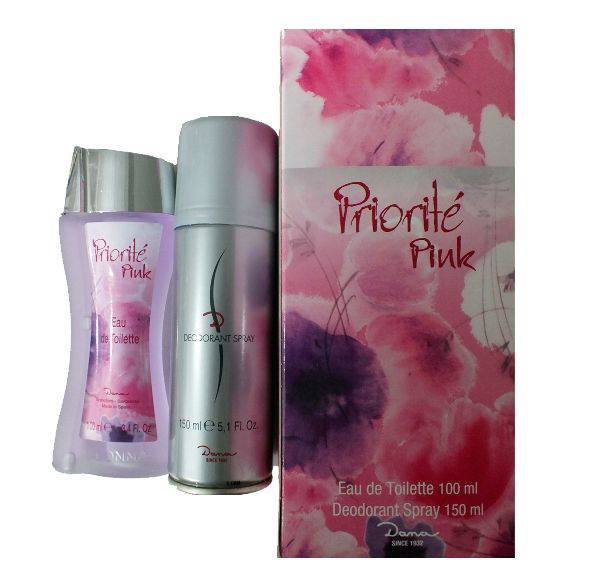 PRIORITE PINK EDT 100 ML REGULAR (caja ligeramente dañada)