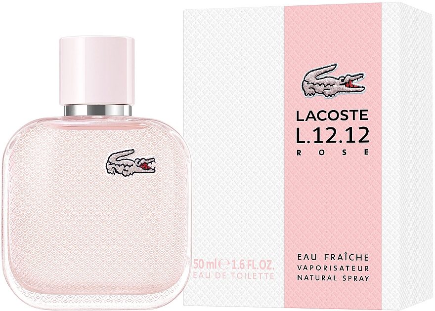 EAU DE LACOSTE L.12.12 ROSE EAU FRAICHE 100 ML TESTER # (CAJA GENERICA)