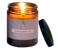 VELA AROMATICA CANDELA AMBRA GRIGIA 120 G SANDAL WOOD 120 GRAMOS REGULAR