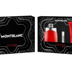 SET MONT BLANC LEGEND RED (ROJA) MAN EDP 100 ML + SHOWER GEL + MINIATURA REGULAR