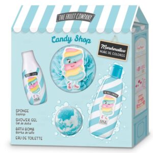 SET FRUIT COMPANY MARSHMALLOW EDT 40 ML + ESPONJA + GEL + BOMBA DUCHA REGULAR