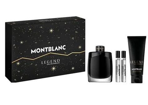 SET MONT BLANC LEGEND MAN EDP 100 ML + 2 MINIATURAS DE 7.5 ML+GEL BAÑO 100ML TESTER # (CAJA GENERICA)