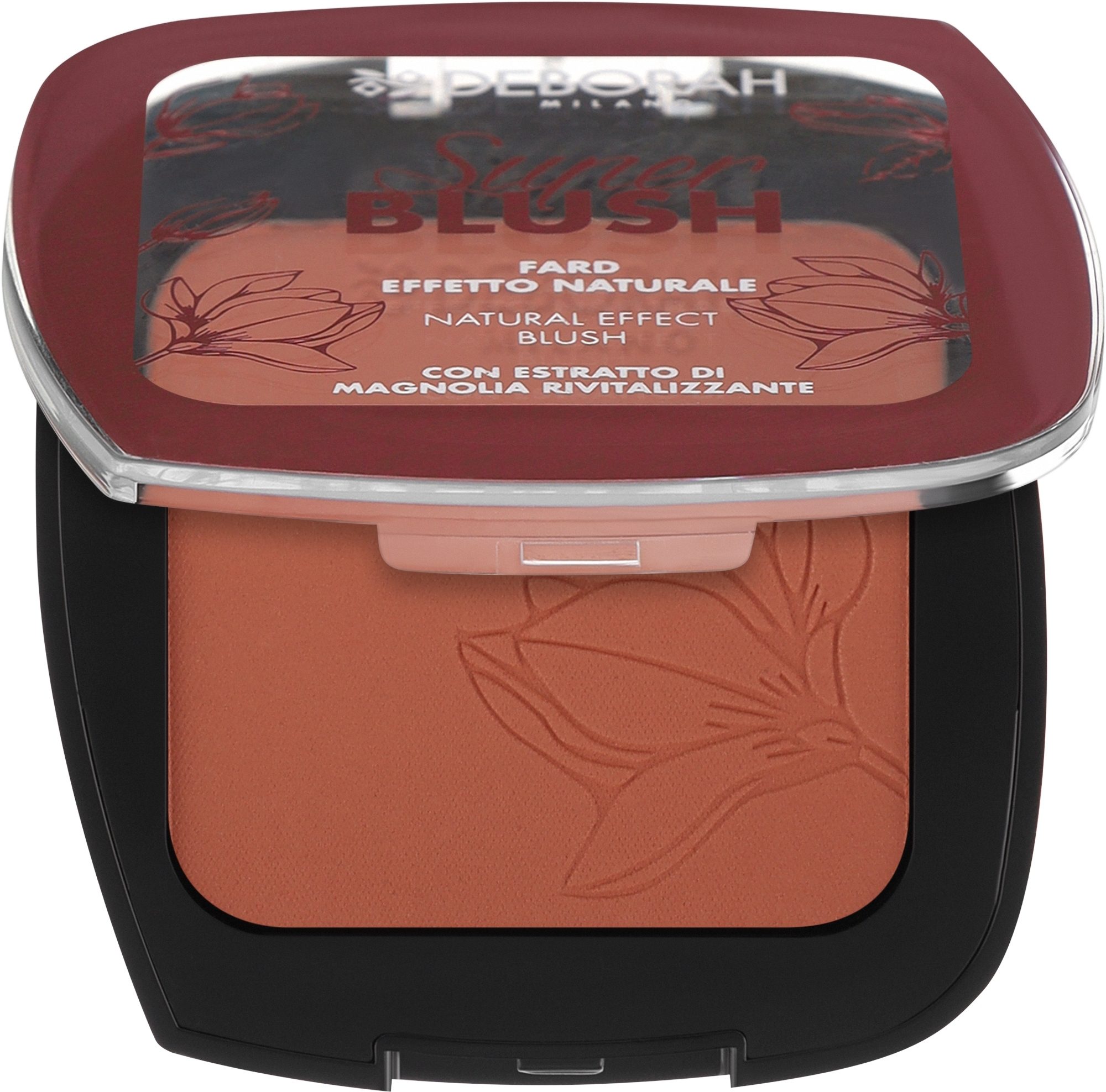 DEBORAH SUPER BLUSH FARD EFFETTO NATURALE 02 CORAL PINK 9 GRAMOS REGULAR