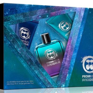 SET PACHA PSICODELIC MODELO NUEVO MAN EDT 100 ML + AFTER SHAVE 75 Ml + GEL DUCHA 75 ML REGULAR