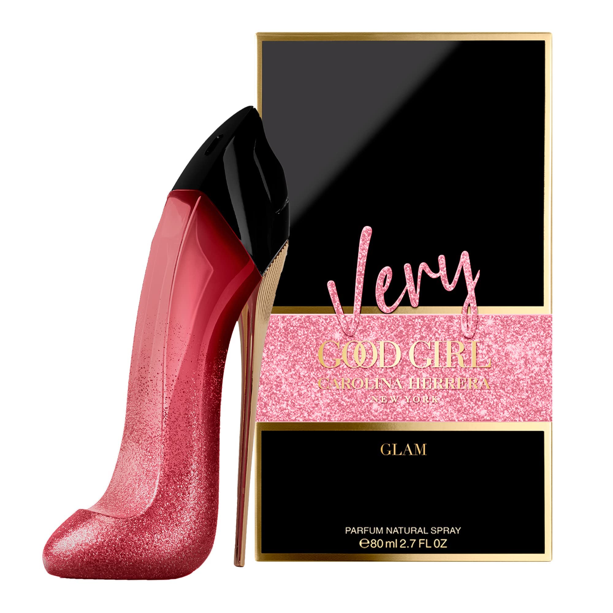 CAROLINA HERRERA VERY GOOD GIRL GLAM (ROSA) EDP 80 ML TESTER # (CAJA GENERICA)