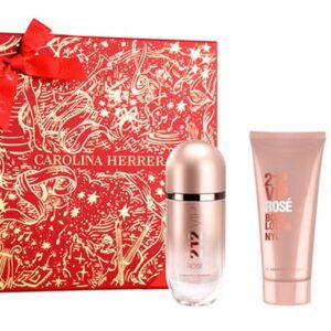 SET CH 212 VIP ROSE EDP 80 ML + BODY LOCION 100 ML + MINIATURA 10 ML TESTER # (CAJA GENERICA)