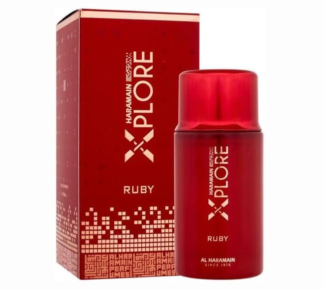 AL HARAMAIN XPLORE RUBY EDP 100 ML TESTER # (CAJA GENERICA)
